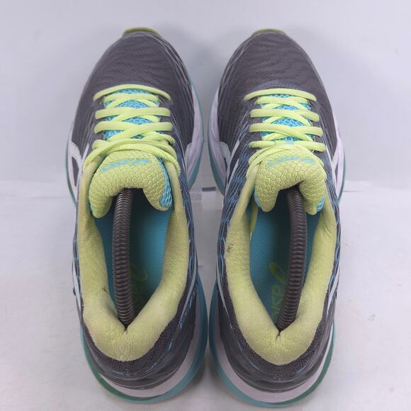 Asics Gel-Nimbus 18 Athletic Lace Up Running Shoes Womens Size 9 T650N Gray - Picture 4 of 10